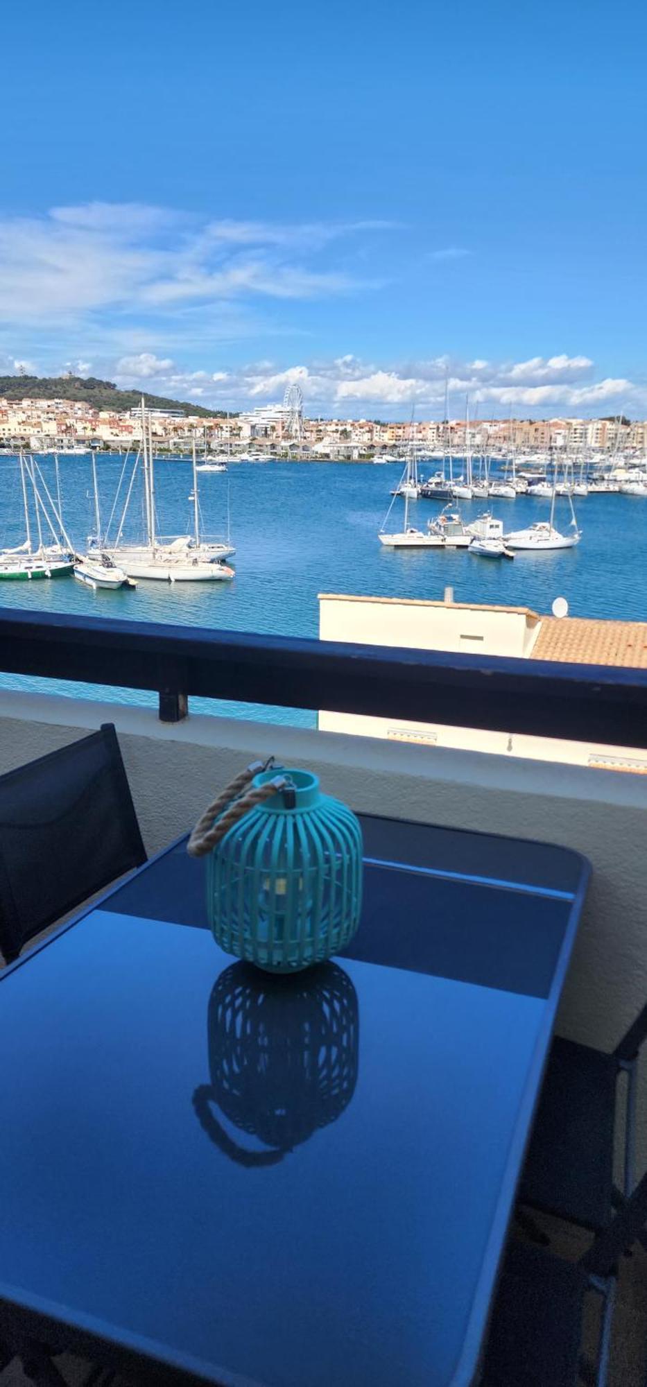 Studio Meuble Cap D Agde Avec Tres Belle Vue Sur Le Port Exteriör bild