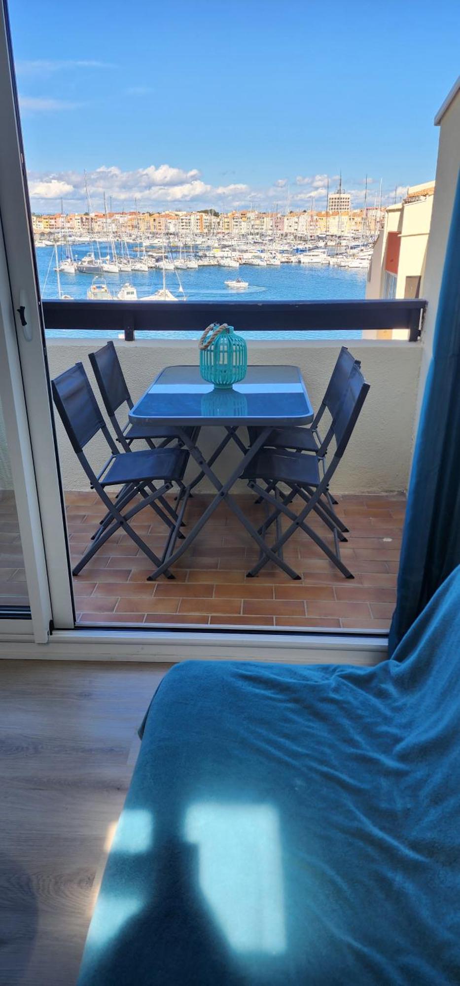 Studio Meuble Cap D Agde Avec Tres Belle Vue Sur Le Port Exteriör bild