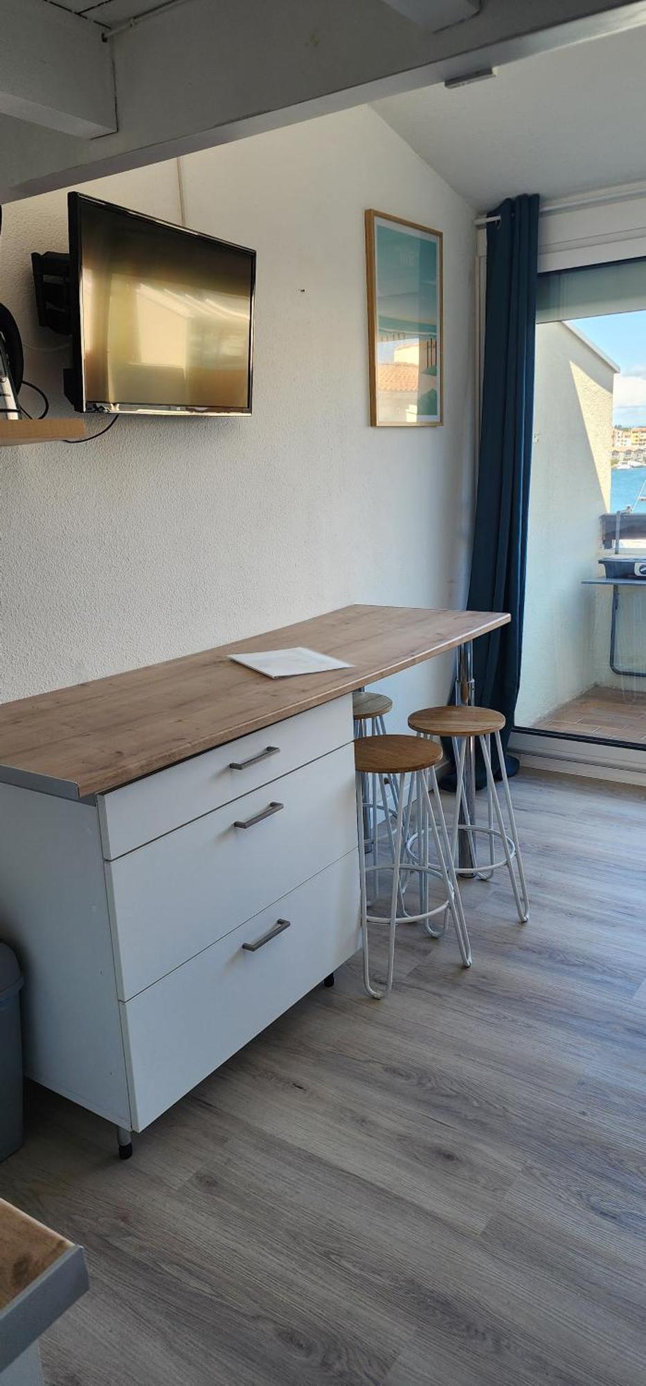 Studio Meuble Cap D Agde Avec Tres Belle Vue Sur Le Port Exteriör bild